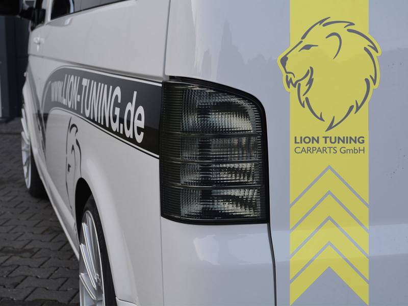 Liontuning - Tuningartikel für Ihr Auto  Lion Tuning Carparts GmbH  Rückleuchten VW T5 Bus Multivan Caravelle Transporter schwarz