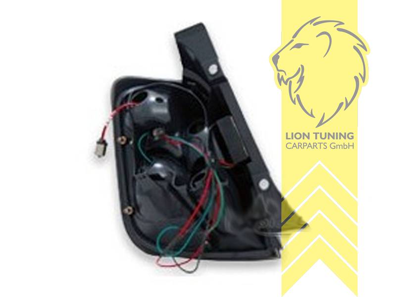 Liontuning - Tuningartikel für Ihr Auto  Lion Tuning Carparts GmbH LED  Rückleuchten Fiat 500 Klarglas schwarz