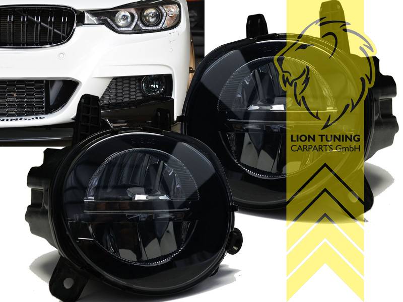 LED, schwarz, Nicht passend für Fahrzeuge mit LED-Nebelscheinwerfern ab Werk!, Eintragungsfrei / mit E-Prüfzeichen