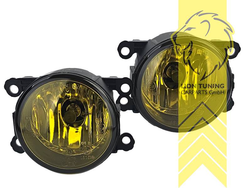 Liontuning - Tuningartikel für Ihr Auto  Lion Tuning Carparts GmbH Nebelscheinwerfer  Citroen C3 C4 C5 Picasso gelb