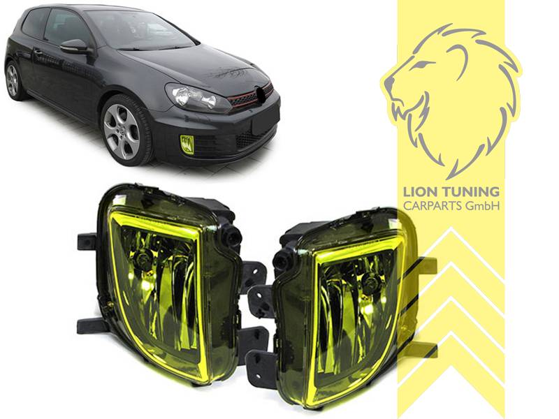 Liontuning - Tuningartikel für Ihr Auto  Lion Tuning Carparts GmbH  Scheinwerfer echtes TFL VW Golf 6 Limo Variant Cabrio LED Tagfahrlicht chrom