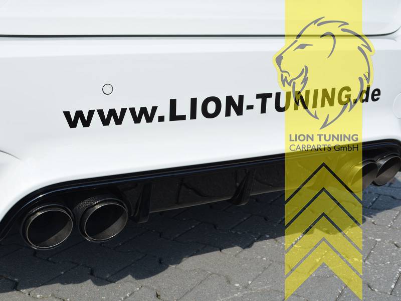 Liontuning - Tuningartikel für Ihr Auto  Lion Tuning Carparts GmbH  Edelstahl Sportauspuff Duplex für BMW F30 F31 F32 F33 Carbon Endrohr