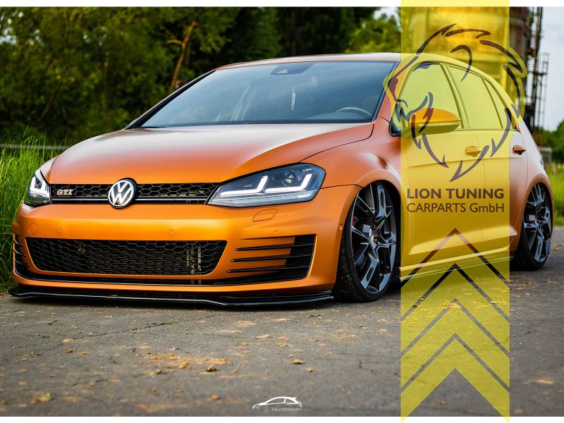 Liontuning - Tuningartikel für Ihr Auto  Lion Tuning Carparts GmbH Voll LED  Scheinwerfer echtes TFL VW Golf 7 Limousine Variant schwarz