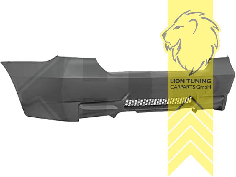 links und rechts mittig 4-Rohr Optik, Ersatzteile von äquivalenter Qualität für die Besitzer des Fahrzeugs (entspr. EU-Verordnung 46/2010), PP Kunststoff, grundiert, für Fahrzeuge ohne PDC, Eintragungsfrei / mit ABE