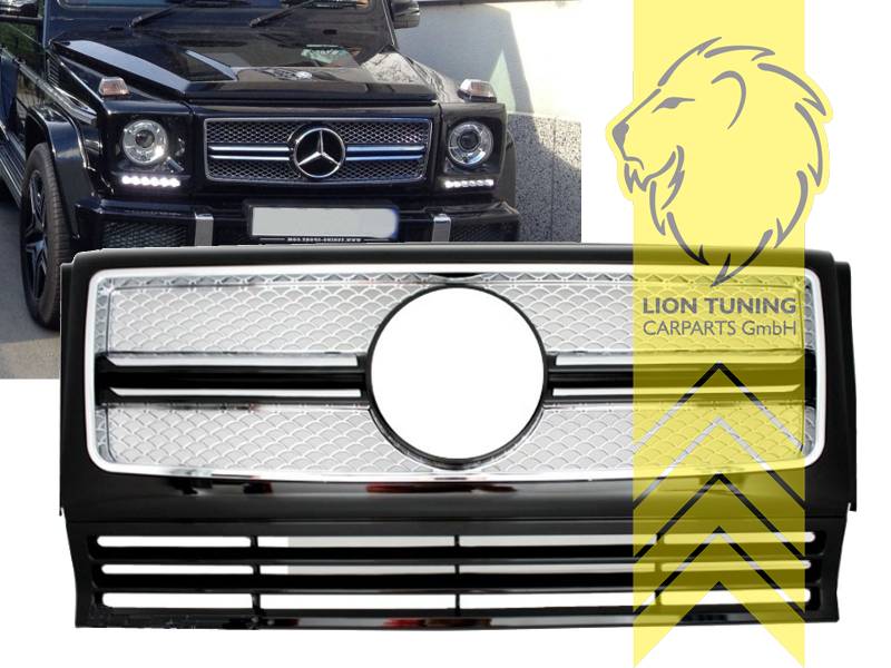 Liontuning - Tuningartikel für Ihr Auto  Lion Tuning Carparts GmbH Grill  Sportgrill Kühlergrill für Mercedes Benz GLC X253 schwarz glänzend