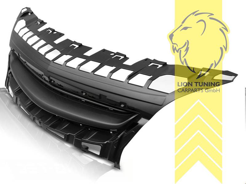 ohne Emblemaufnahme, schwarz matt, ABS Kunststoff, Eintragungsfrei / als Ersatzteil verwendbar