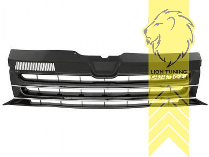 Kühlergrill Frontgrill Schwarz Glanz Für VW T6.1 Bus Multivan Facelift Ab 19 | 41506