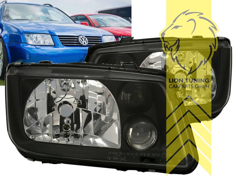Ein Paar schwarze Frontscheinwerfer-Augenbrauen-Zierleiste für VW
