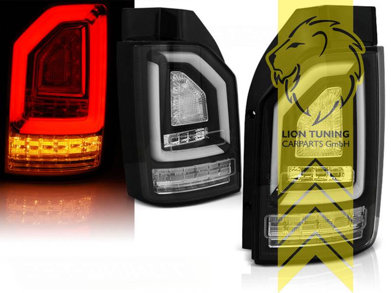Liontuning - Tuningartikel für Ihr Auto  Lion Tuning Carparts GmbH Light  Bar LED Rückleuchten für VW T6 Bus Multivan Transporter rot weiss