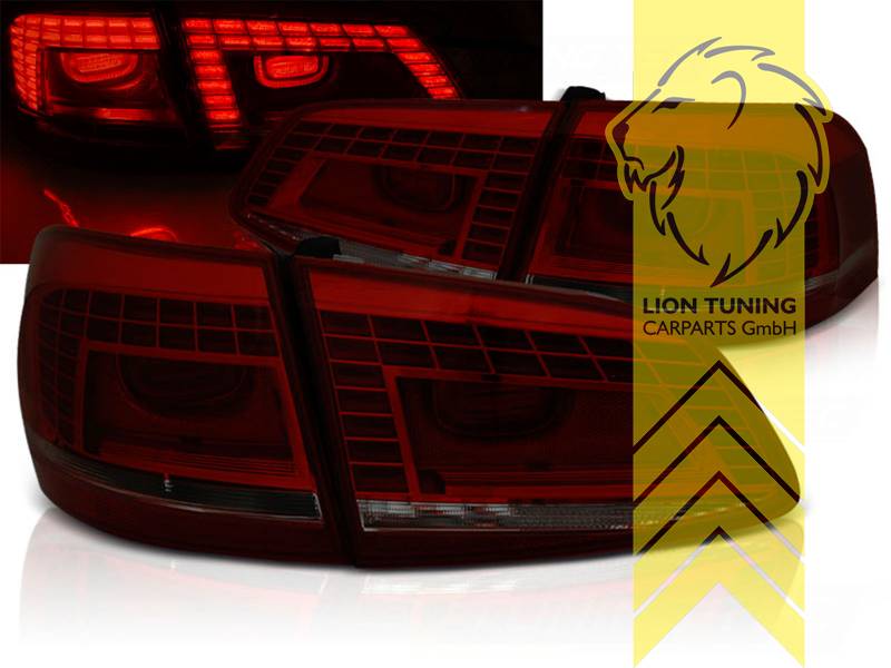 LED, schwarz, rot, nur für Fahrzeuge mit werksseitig verbauten HALOGEN Rückleuchten, Eintragungsfrei / mit E-Prüfzeichen