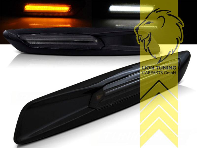 LED Seitenblinker Schwarz Smoke passend für BMW 1er E81 E87 E82 E88 04-12  kaufen
