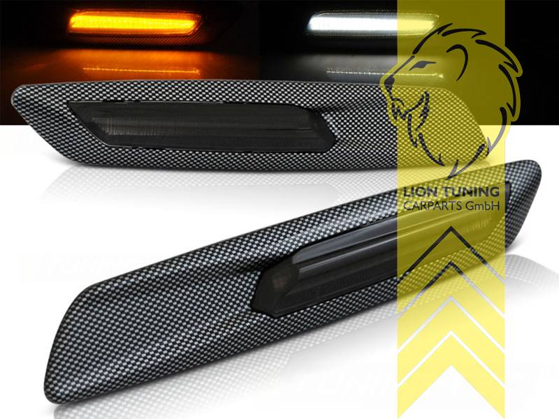 LED, carbon Optik, Eintragungsfrei / mit E-Prüfzeichen