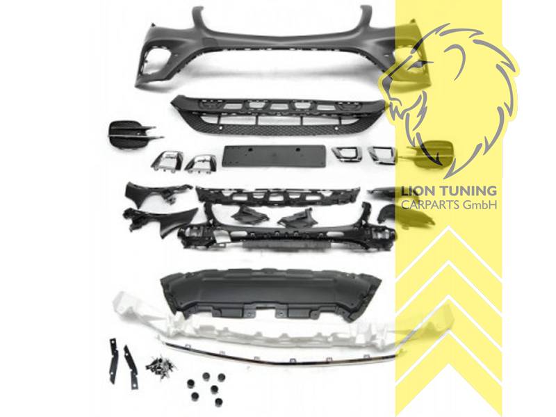 Liontuning - Tuningartikel für Ihr Auto  Lion Tuning Carparts GmbH  Frontstoßstange Frontschürze für Mercedes Benz GLC X253 auch für PDC