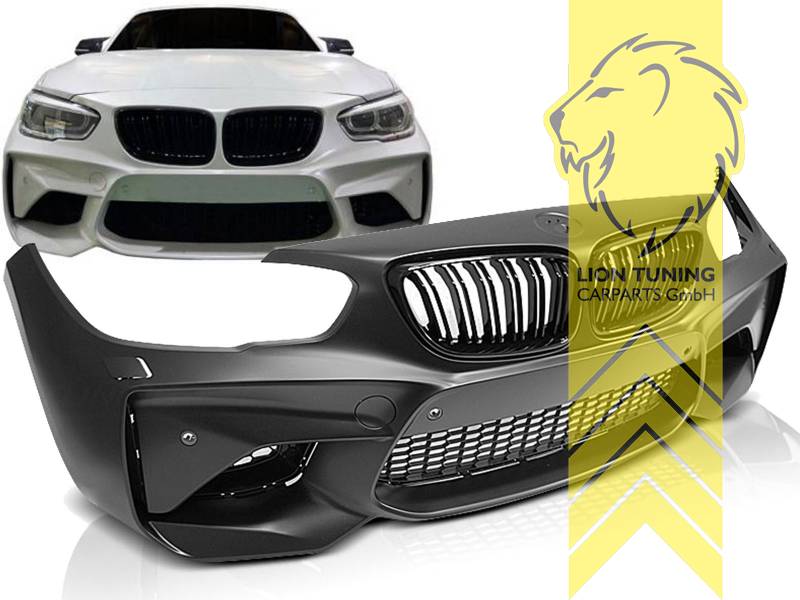 Liontuning - Tuningartikel für Ihr Auto  Lion Tuning Carparts GmbH  Frontstoßstange BMW E81 E82 E87 E88 1er M-Optik inkl. Sportgrill