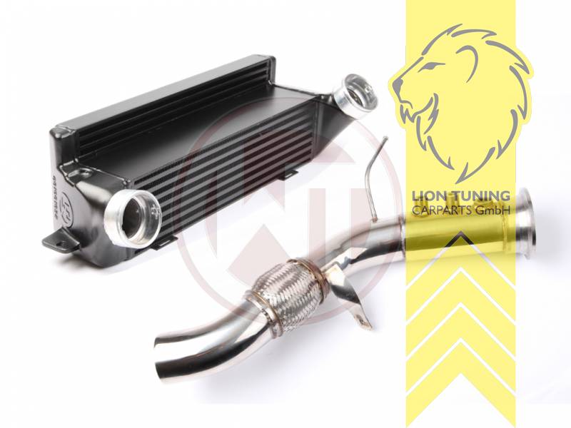 Performance, ohne KAT, Aluminium, 25d 150-160KW / 30d 180-190KW / 40d 225-230KW, N57, 570mm x 302mm x 100mm  (gestuft), !!! Nicht im Bereich der STVZO zugelassen !!!