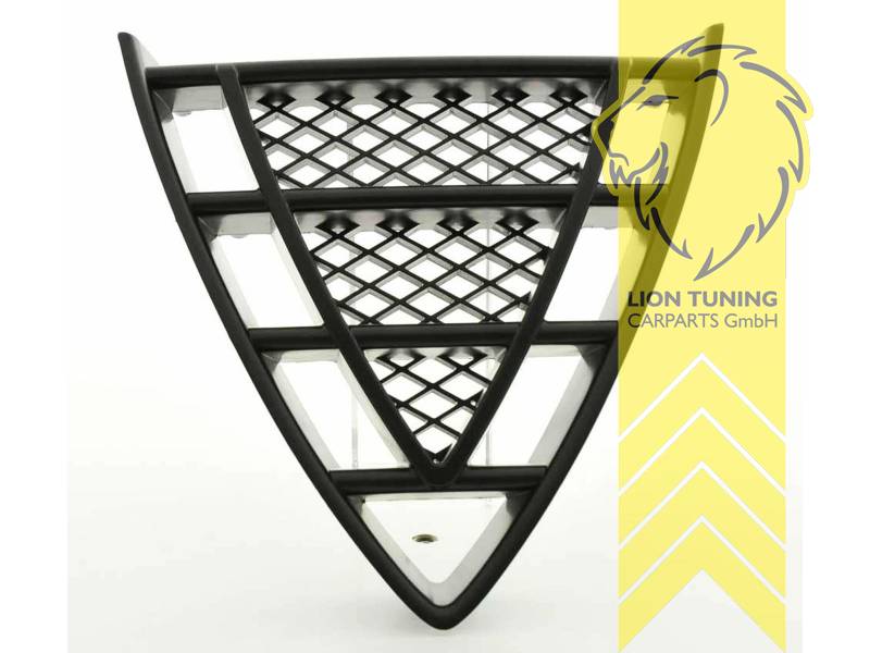 ohne Emblemaufnahme, schwarz matt, ABS Kunststoff, Eintragungsfrei / als Ersatzteil verwendbar