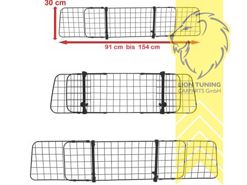 Liontuning - Tuningartikel für Ihr Auto  Lion Tuning Carparts GmbH  Gepäckraumgitter Kofferraum Universal Trenngitter für Hunde Auto  Schutzgitter