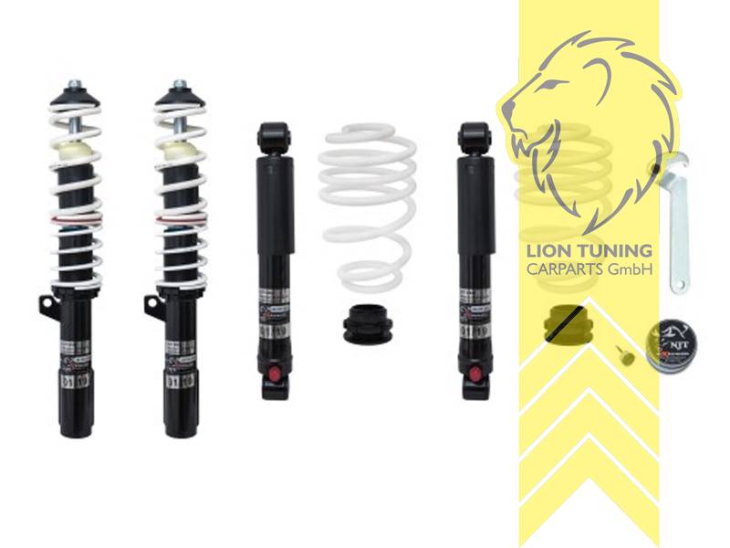 Zugstufe einstellbar, weiss, Metall / Stahl, Eintragungspflichtig / Teilegutachten liegt bei