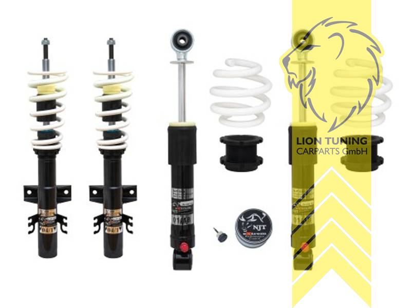 Zugstufe einstellbar, weiss, Metall / Stahl, Eintragungspflichtig / Teilegutachten liegt bei