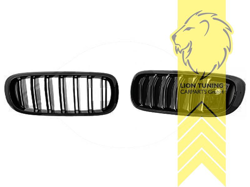 Doppelsteg, schwarz glänzend, für Fahrzeuge mit Kamera-System, ABS Kunststoff, Eintragungsfrei / als Ersatzteil verwendbar