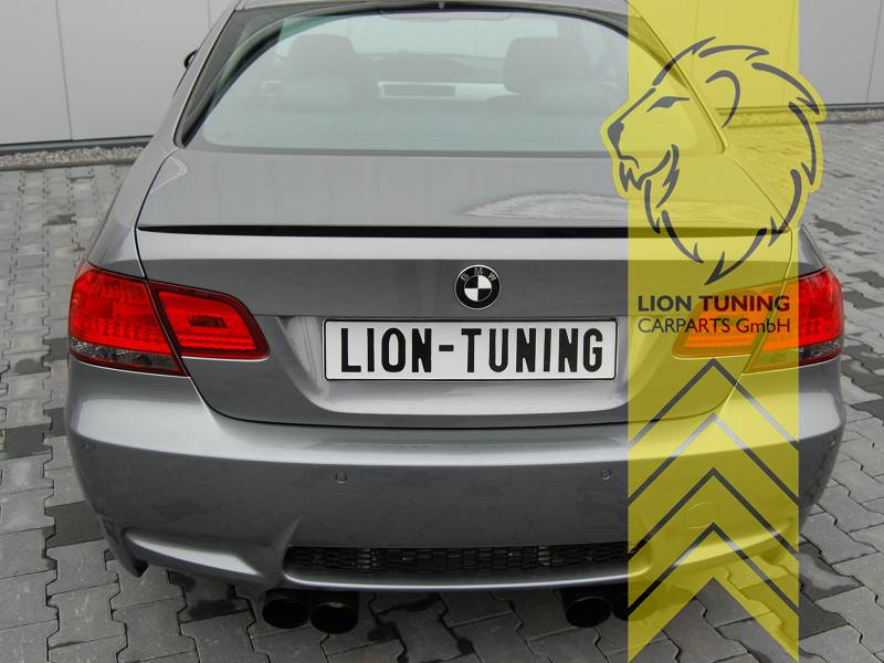 Liontuning - Tuningartikel für Ihr Auto  Lion Tuning Carparts GmbH  Hecklippe Spoiler Heckspoiler Kofferraum Lippe M-Paket Optik BMW E92 Coupe  schwarz glänzend