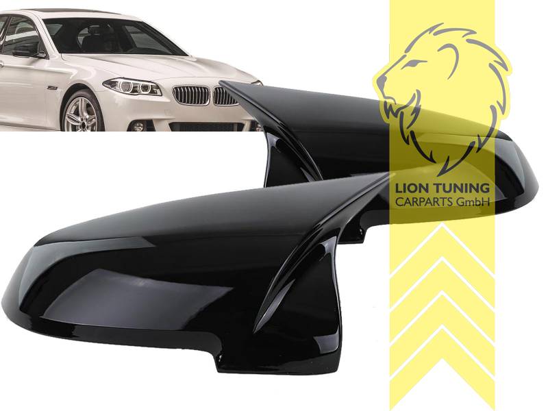 Liontuning - Tuningartikel für Ihr Auto  Lion Tuning Carparts GmbH Carbon  Spiegelkappen für Spiegelkappen für BMW F01 F02 F07 F10 F11 F18 Sport Optik  schwarz glänzend