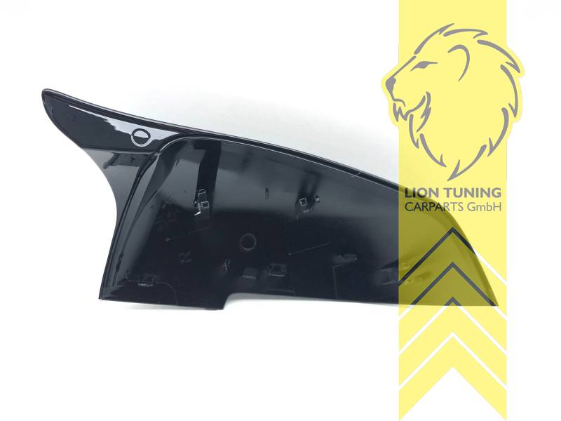 Liontuning - Tuningartikel für Ihr Auto  Lion Tuning Carparts GmbH  Spiegelkappen für BMW F20 F30 F31 F32 F33 F34 F35 F36 Sport Optik schwarz  glänzend
