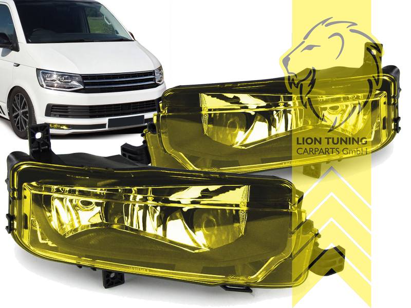 Liontuning - Tuningartikel für Ihr Auto  Lion Tuning Carparts GmbH  Nebelscheinwerfer für VW Bus T6 Multivan Transporter Gelb