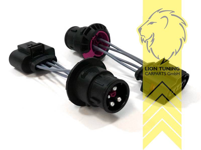 Liontuning - Tuningartikel für Ihr Auto  Lion Tuning Carparts GmbHAdapter  Adapterkabelsatz Stecker für Audi A3 8L Facelift Scheinwerfer