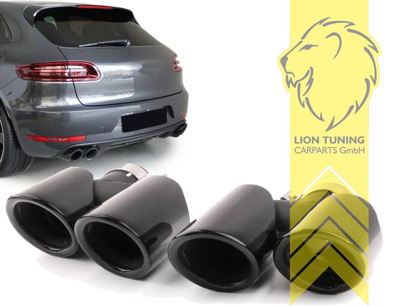 Liontuning - Tuningartikel für Ihr Auto  Lion Tuning Carparts GmbH  Heckansatz Heckspoiler Diffusor für Porsche Macan auch für Turbo