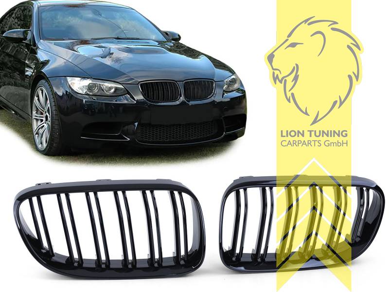 Doppelsteg, schwarz glänzend, ABS Kunststoff, Eintragungsfrei / als Ersatzteil verwendbar