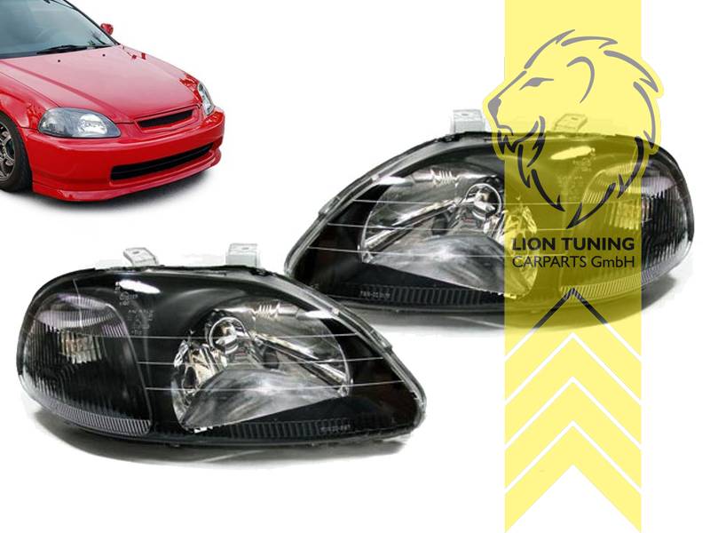 Halogen, schwarz, Es passen NUR Stellmotoren von Stanley, Abblendlicht und Fernlicht H4, Blinkerbirnen BAU15S, elektrisch verstellbar - Stellmotor wird vom Original übernommen, Eintragungsfrei / mit E-Prüfzeichen