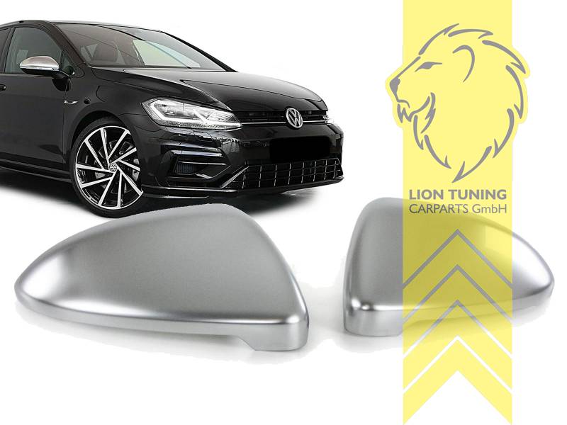 Liontuning - Tuningartikel für Ihr Auto  Lion Tuning Carparts  GmbHSpiegelkappen für VW Golf 7 Touran 5T Alu Optik Matt