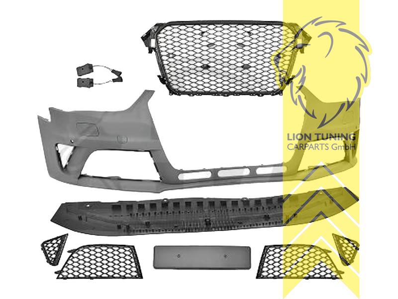 Liontuning - Tuningartikel für Ihr Auto  Lion Tuning Carparts GmbH  Stoßstange Audi A4 B8 8K Limousine Avant chrom für PDC