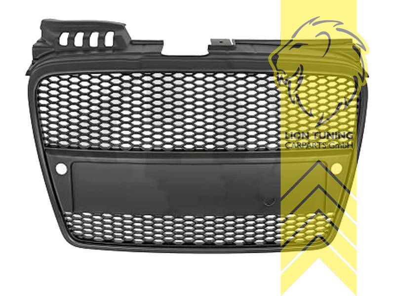 Liontuning - Tuningartikel für Ihr Auto  Lion Tuning Carparts GmbH  Stoßstange Audi A4 B7 8E Limousine Avant RS Optik mit Grill schwarz für PDC