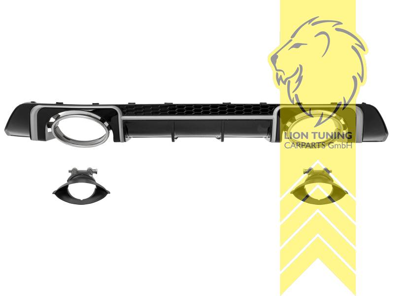 links und rechts, schwarz, nicht passend für S-Line, PP Kunststoff, Eintragungsfrei / als Ersatzteil verwendbar