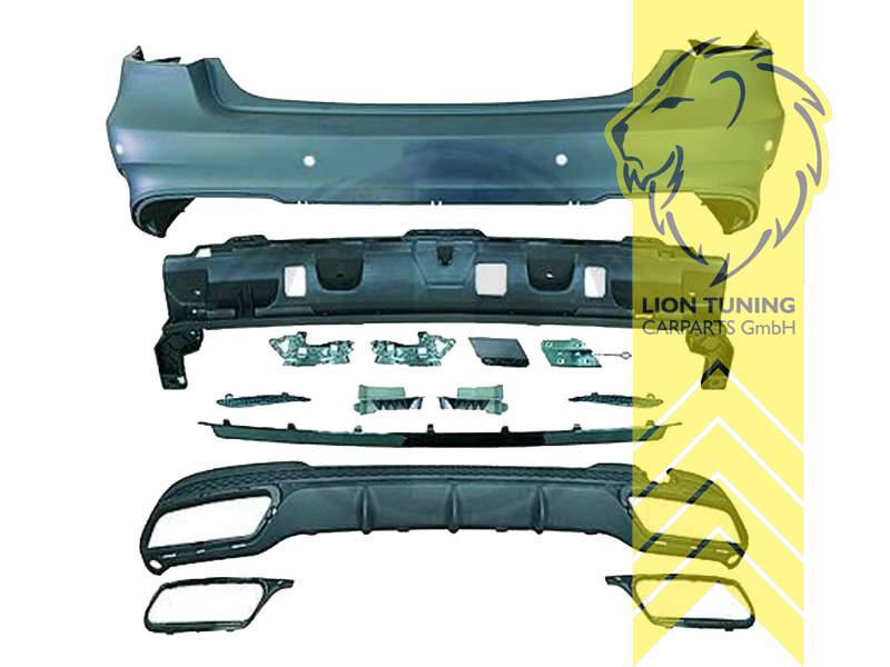 links und rechts, Ersatzteile von äquivalenter Qualität für die Besitzer des Fahrzeugs (entspr. EU-Verordnung 46/2010), PP Kunststoff, grundiert, für Fahrzeuge mit PDC, Eintragungsfrei / mit ABE