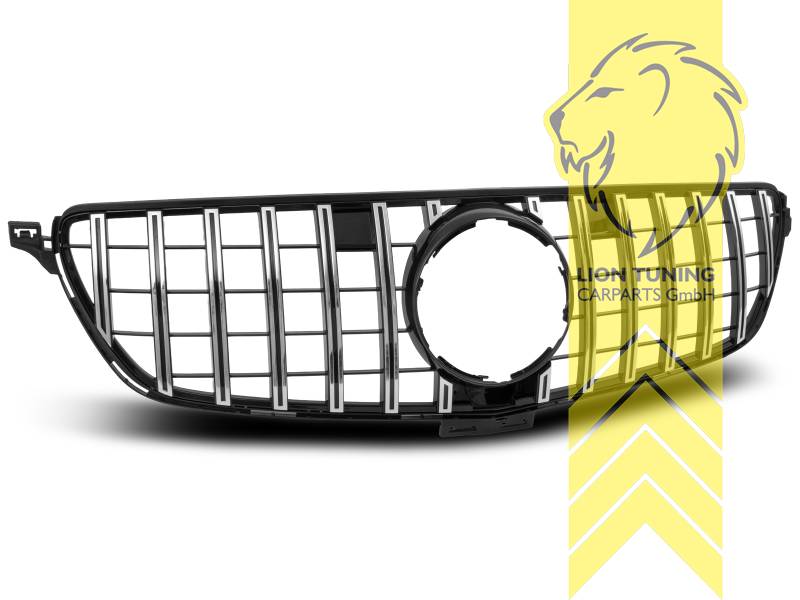 Original Mercedes Emblem wird übernommen, schwarz, chrom, ABS Kunststoff, Eintragungsfrei / als Ersatzteil verwendbar