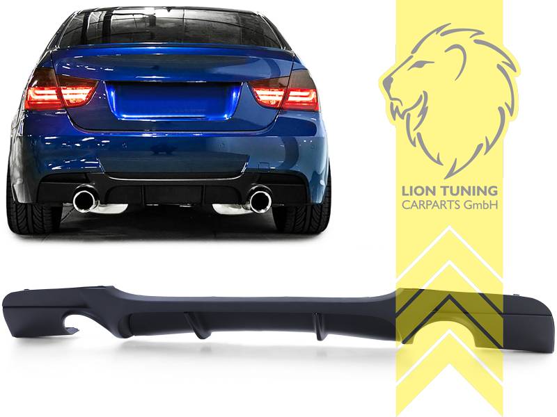 Liontuning - Tuningartikel für Ihr Auto  Lion Tuning Carparts Gmbh  Heckansatz Heckspoiler Diffusor für BMW E90 Limousine E91 Touring für M- Paket