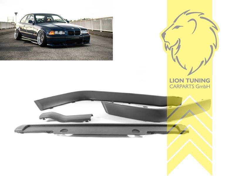 Liontuning - Tuningartikel für Ihr Auto  Lion Tuning Carparts Gmbh  Stoßleisten Leistensatz Zierleisten für BMW E36 für M-Paket + M3  Frontstoßstange