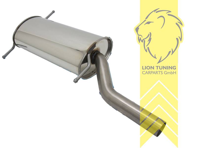 Serie / wie Original, Endrohr single, Rund, Edelstahl, 1.6 53KW / 1.8 66KW / 1.8 70KW / 1.8 72KW / 1.8 82KW, Eintragungsfrei / mit E-Prüfzeichen