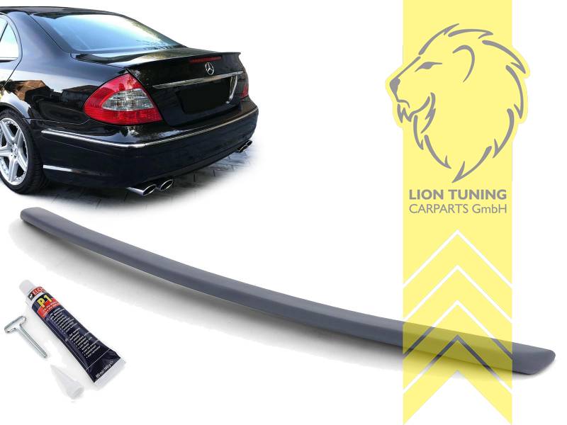 Liontuning - Tuningartikel für Ihr Auto  Lion Tuning Carparts GmbH  Hecklippe Spoiler Heckspoiler Kofferraum Lippe Mercedes Benz E-Klasse W211  Limo