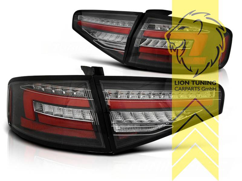 Tuningartikel für Ihr Auto  Lion Tuning Carparts GmbH LED Rückleuchten  Audi A4 B8 8K Limousine Facelift schwarz - Liontuning