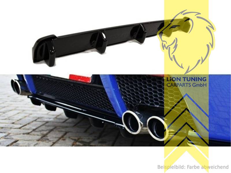 schwarz glänzend, ABS Kunststoff, Eintragungsfrei / mit ABE