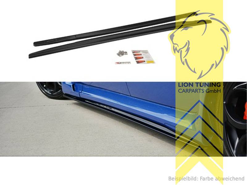 schwarz glänzend, ABS Kunststoff, Eintragungsfrei / mit ABE