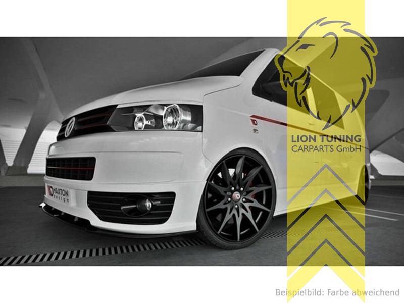 Liontuning - Tuningartikel für Ihr Auto  Lion Tuning Carparts GmbHMaxton  Front Ansatz passend für VW Bus T5 Sportline schwarz glänzend