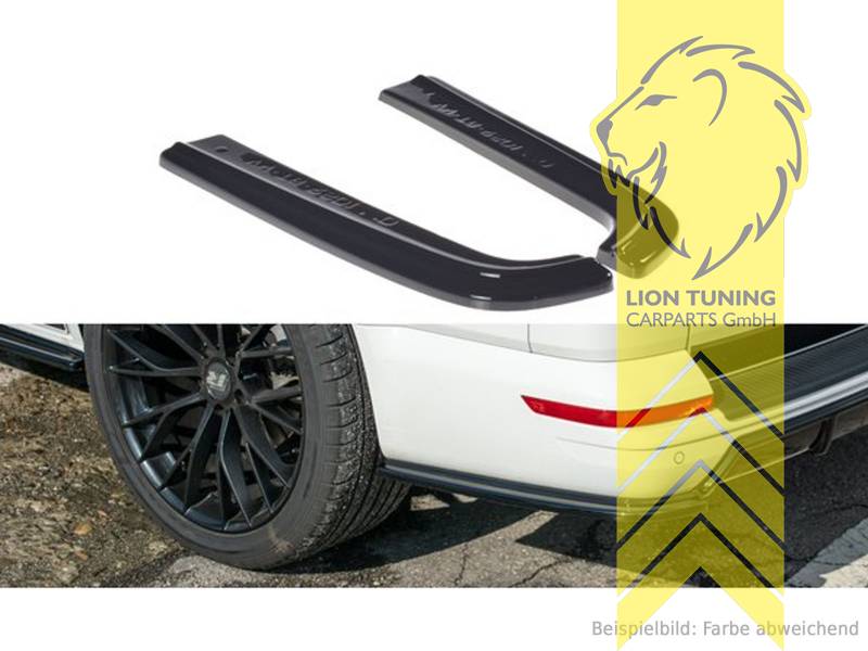 Liontuning - Tuningartikel für Ihr Auto  Lion Tuning Carparts GmbHMaxton  Heck Ansatz Flaps Diffusor passend für VW Bus T6 schwarz glänzend
