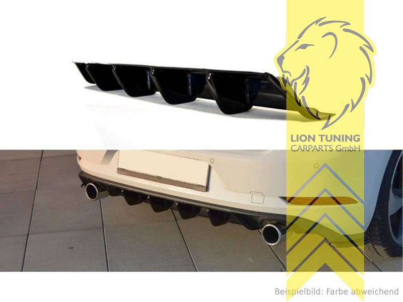 schwarz glänzend, ABS Kunststoff, Eintragungsfrei / mit ABE