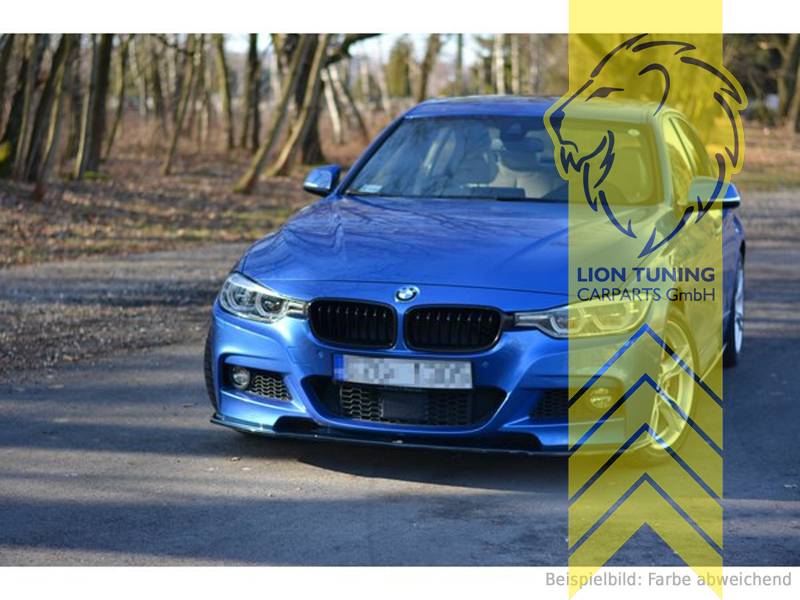 Liontuning - Tuningartikel für Ihr Auto  Lion Tuning Carparts GmbHMaxton  Front Ansatz passend für BMW 3er F30 FL Limousine für M Paket schwarz matt