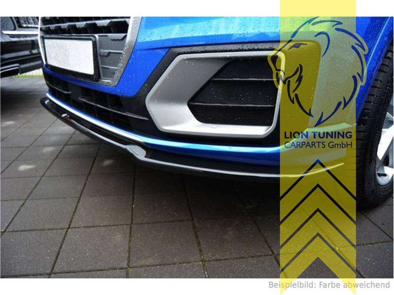 Liontuning - Tuningartikel für Ihr Auto  Lion Tuning Carparts GmbHMaxton  Front Ansatz passend für V.1 Audi Q2 Mk1 schwarz glänzend
